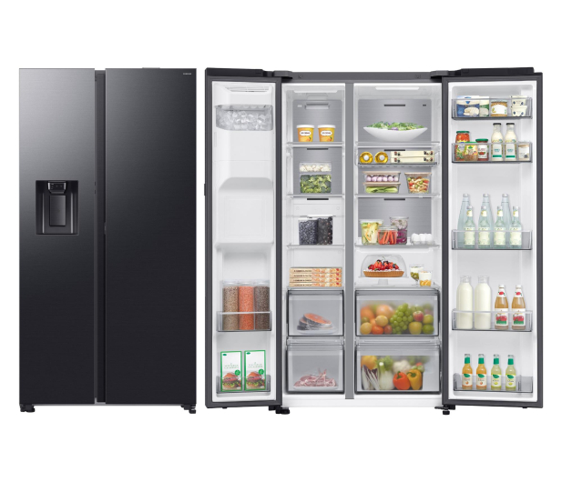 Lodówka Samsung RS80F64KEFEO No Frost 178,4cm Grafitowa Stal Auto Open Kostkarka AI 640L - 1337812 - zdjęcie